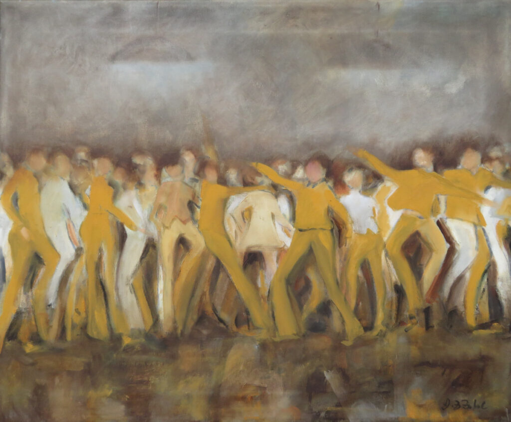 Dance floor, oil on canvas, 50x60 cm, 2020.
