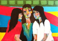 Friendship, 25×18 cm acrylic on canvas