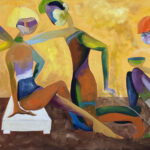 Chromatic relations, 100x60 cm, oil on canvas