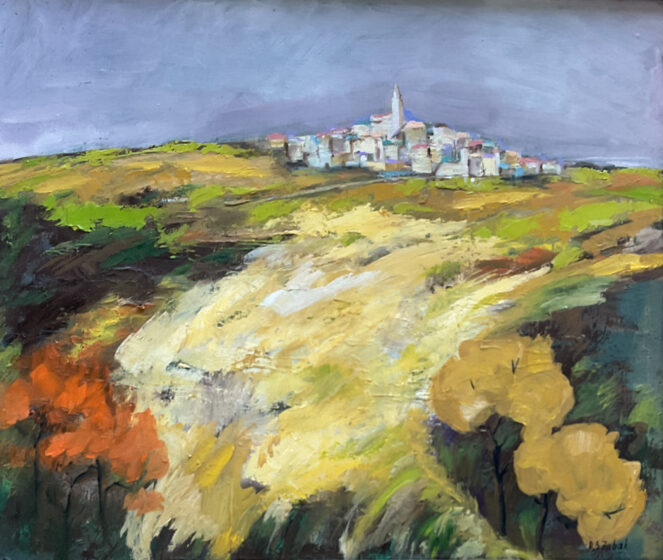 Istrian village, 50x60 cm, oil on canvas