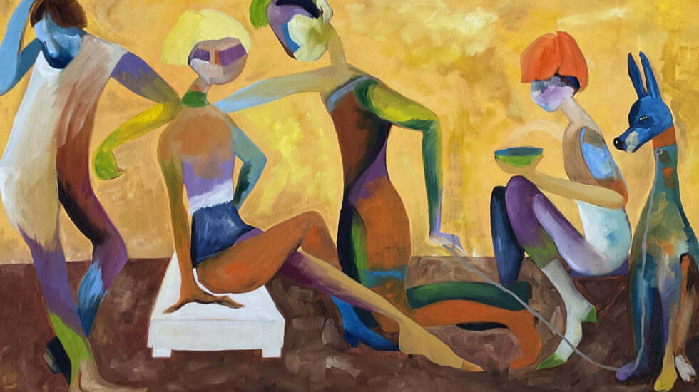 Chromatic relations, 100x60 cm, oil on canvas