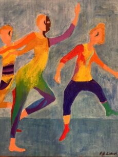 Dance, 25x20 cm, oil on canvas